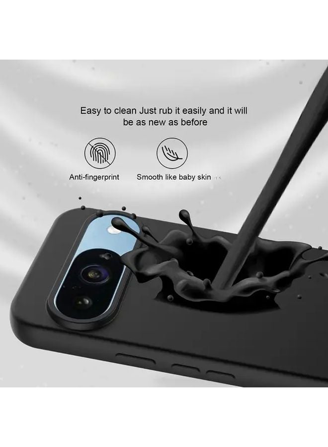Black TPU Phone Case For Google Pixel 9 Pro Shockproof Protective Cover - Image 3